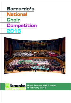 Barnardos National Choir Competition - Royal Festival Hall, London - 09/02/2016